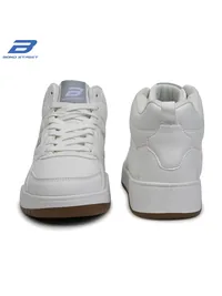 Bond Street Men White Casual Sneakers, men's high top sneakers — outsole and tread detail