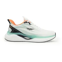 Red Tape Men's Athleisure Shoes in White and Black, men's casual shoes — side profile view