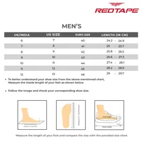 Red Tape Men's Slip-Resistant Sneakers, men's casual shoes — outsole and tread detail