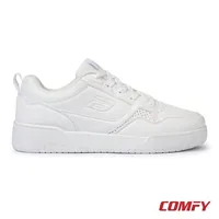 Bond Street Men’s Casual Sneakers in White, men's casual shoes — side profile view