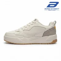 Bond Street Men's White Casual Sneakers, men's casual shoes — heel detail