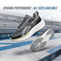 Reebok Light Float Running Shoes in White and Grey, men's casual shoes — inner side view