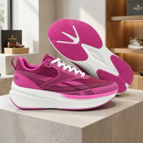 100% ORIGINAL REBOOK WOMEN SNEAKER (Purple) (Pink), women's casual shoes — angled front view