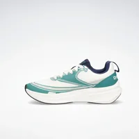 Reebok Light Float Running Shoes in Green, men's casual shoes — front and back view