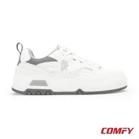 Red Tape Men’s Lifestyle Sneakers in White/Grey, men's casual shoes — side profile view