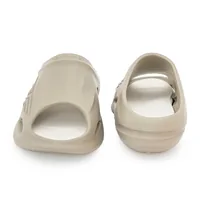 Red Tape Men's Casual Pool Sliders for Everyday Comfort in Beige, men's sliders flip-flop — front and back view