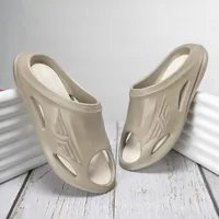 Red Tape Men's Casual Pool Sliders for Everyday Comfort in Beige, men's sliders flip-flop — outsole and tread detail