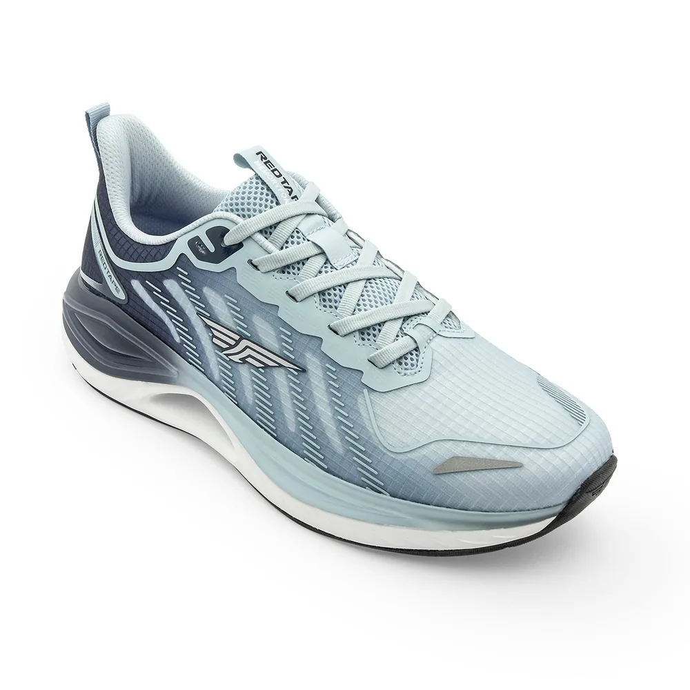 Red Tape Athleisure Sports Shoes for Men for Active Lifestyle in Blue/Black, men's sports shoes — angled front view