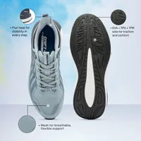 Red Tape Athleisure Sports Shoes for Men for Active Lifestyle in Blue/Black, men's sports shoes — heel detail